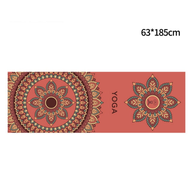 Hot Yoga Mat Towel. Non Slip Mat Cover Towel- The India Collection. WickedYo.